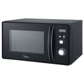 Микроволновая печь MIDEA AM823AM9-B объем 20 л, мощность 800 Вт, механическое управление, черная