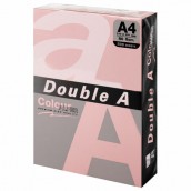 Бумага цветная DOUBLE A, А4, 80 г/м2, 500 л., пастель, розовый фламинго