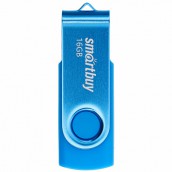 Флеш-диск 16 GB SMARTBUY Twist USB 2.0, синий, SB016GB2TWB