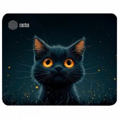 Коврик для мыши CACTUS "Black Cat", 250x200x3 мм, CS-MP-D09S
