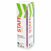 Карандаш чернографитный с ластиком STAFF EVERYDAY BLP-CLR, 1 шт., НВ, цвет корпуса ассорти, 182117