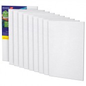 Холсты на картоне НАБОР 10 штук (20*30 см), хлопок, грунт, 280 г/м2, BRAUBERG ART CLASSIC, 192659, 192658
