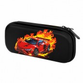 Пенал ЮНЛАНДИЯ, 1 отделение, 1 откидная планка, карман, EVA покрытие soft-touch, 22х10х5 см, "Fiery Road", 273187