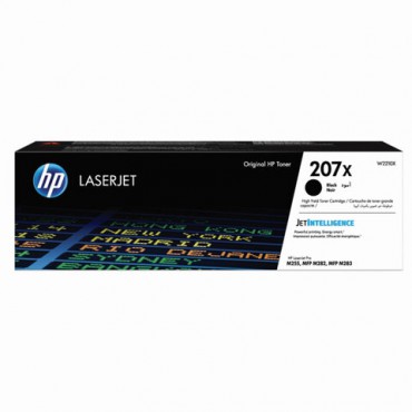 Картридж лазерный HP (W2210X) Color LJ M282/M283/M255, №207X, черный, оригинальный, ресурс 3150 страниц