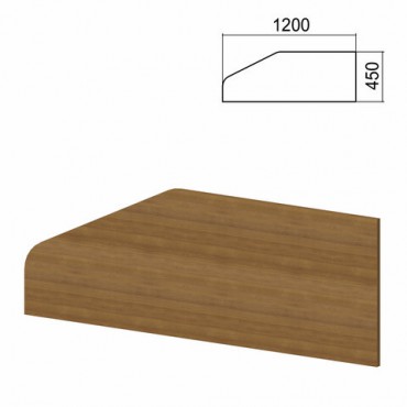 Экран-перегородка к столам "Арго", шириной 1200 мм, орех