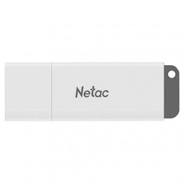 Флеш-диск 32GB NETAC U185, USB 2.0, белый, NT03U185N-032G-20WH