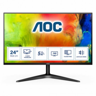 Монитор AOC 24B1H 23.6" (60 см)/1920x1080/16:9/VA/5ms/250cd/HDMI/VGA/черный