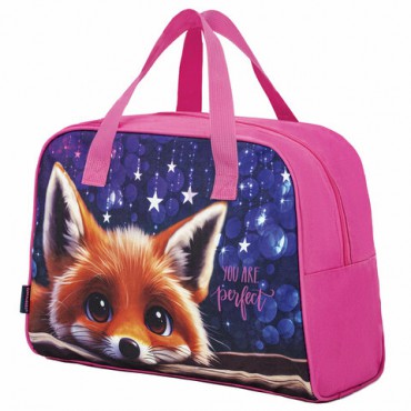 Сумка для занятий BRAUBERG с ручками, 35x25x15 см, "Cute fox", 272379