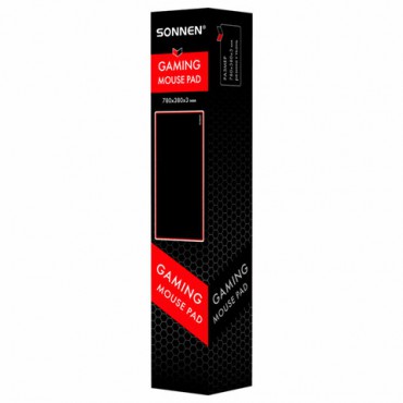 Коврик для мыши и клавиатуры большой SONNEN "CYBER OUTLAW 2.0" 780х380х3 мм, черный, 513960