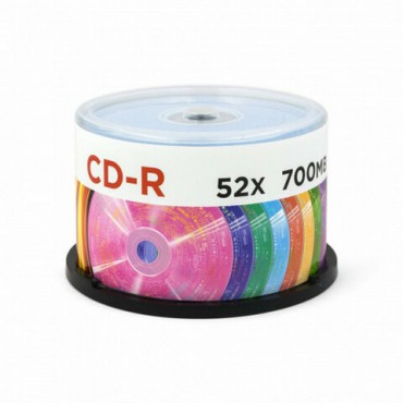 Диски CD-R MIREX Random Color, 700 Мб, 48x, Cake Box (упаковка на шпиле), КОМПЛЕКТ 50 шт., цветные, UL120009A8B
